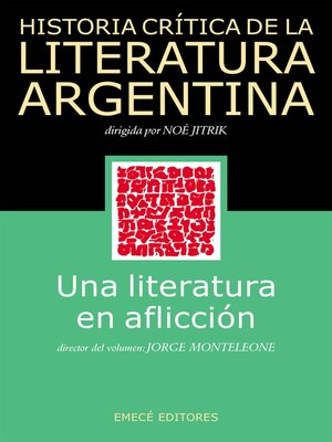 cover image of Historia crítica de la literatura argentina 12